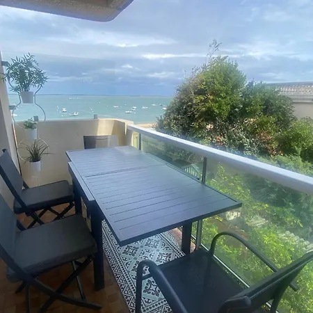 Appartement A Avec Vue Mer, Acces Direct Et Parking Securise - Fr-1-374-217 Arcachon